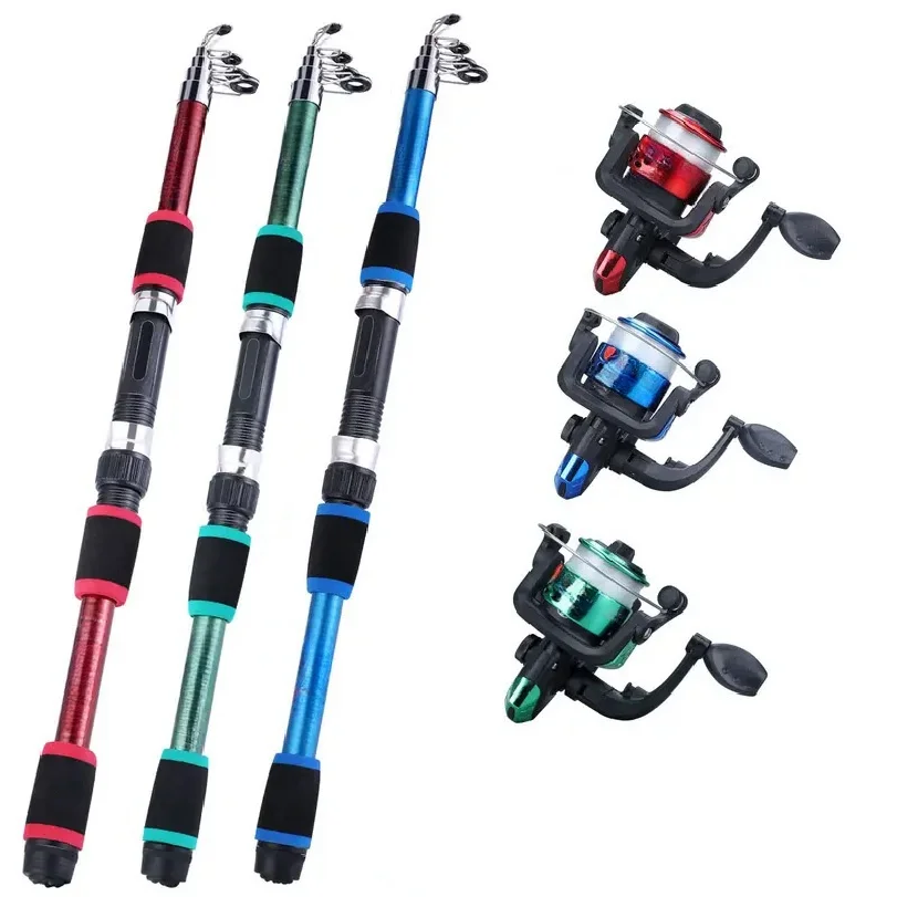 Fishing Equipment Online - Visset met complete uitrusting, inclusief telescopische
