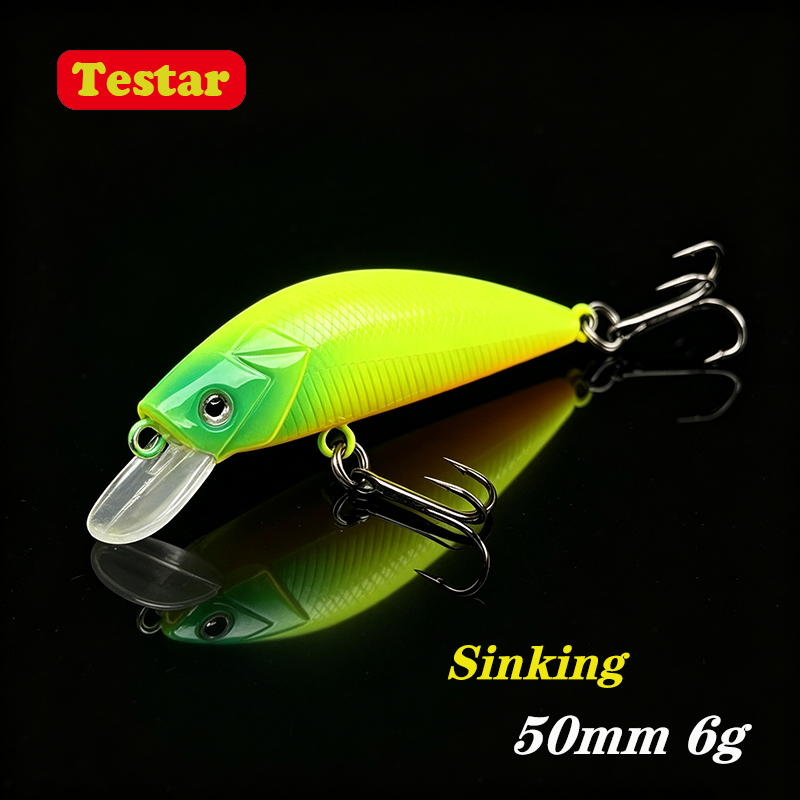 Trout Fishing Lure - Testar 50mm 6g Zinkende Minnow Aas