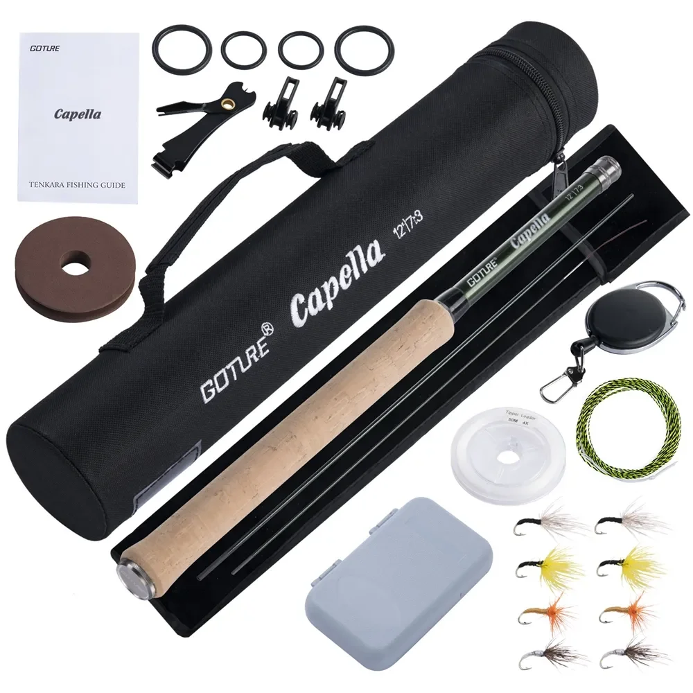 Trout Fishing Lure - Goture 12FT Klassieke Tenkara Vliegvisset Superlicht