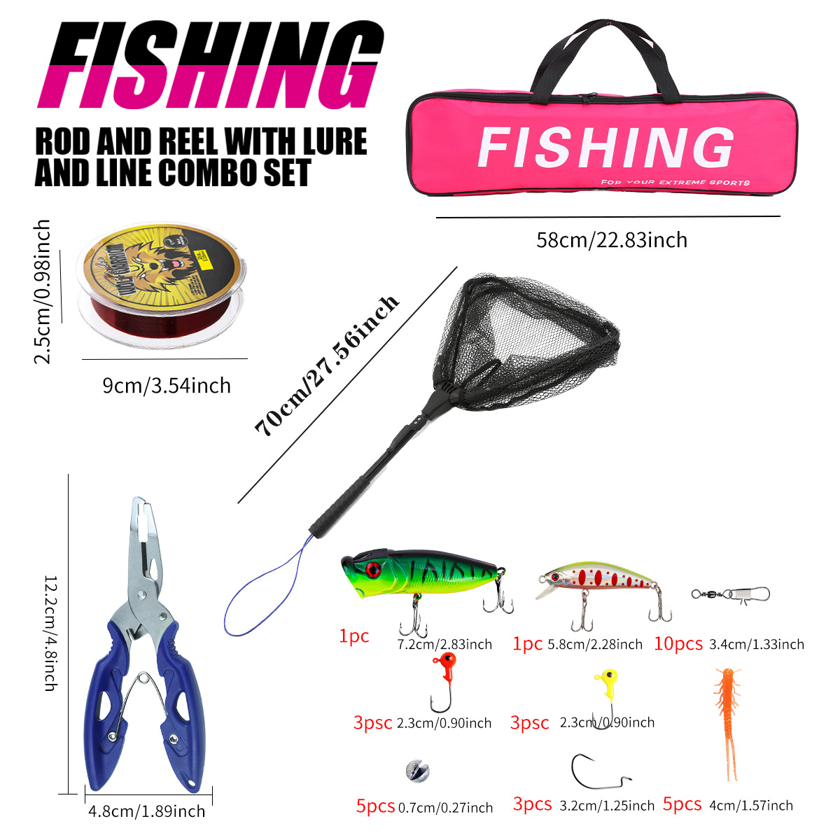 Visset complete set met telesc - Fishing Equipment Online recensie en prijs