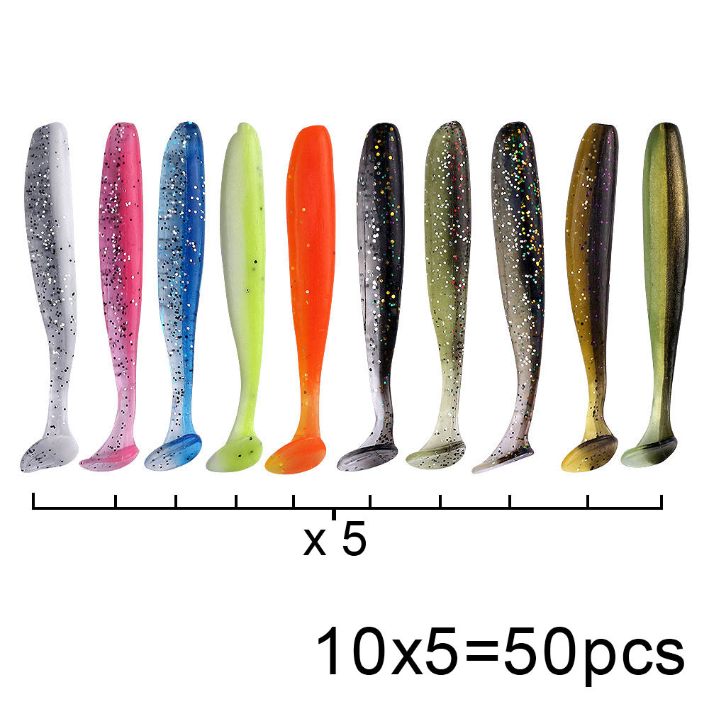 QXO 50 stks/partij Swimbait Za - Fishing Equipment Deals recensie en prijs