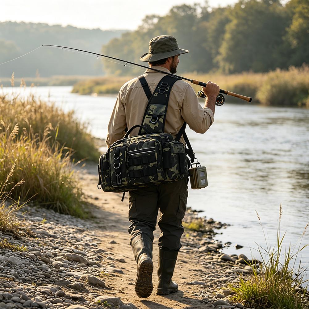 Visuitrusting rugzak met grote - Fishing Equipment Box recensie en prijs